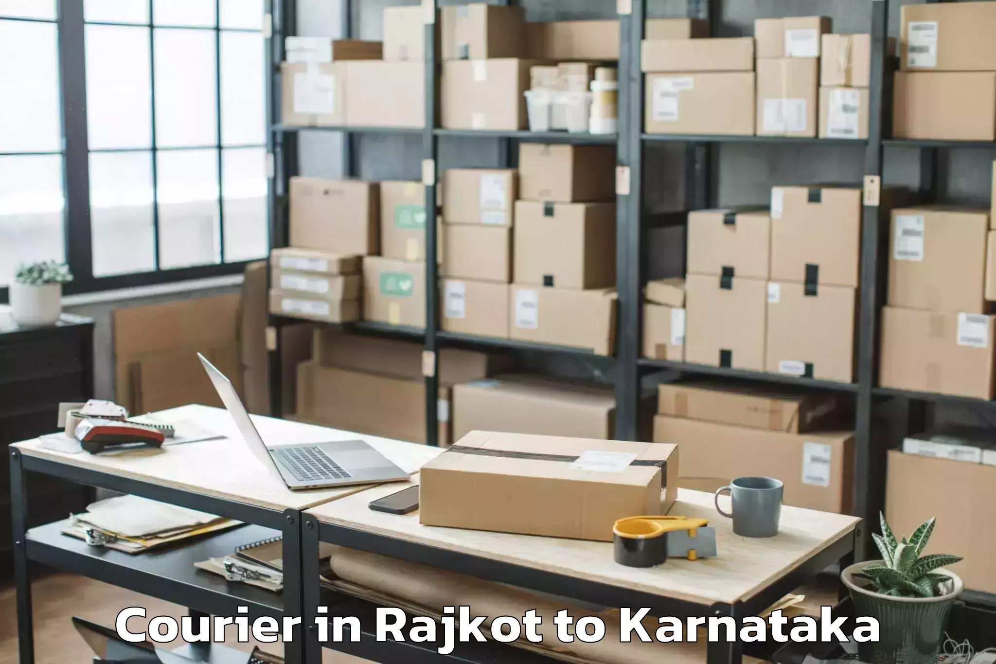 Top Rajkot to Davangere University Davangere Courier Available